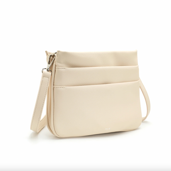 Co-Lab - Flat Crossbody Bag in Ecru
