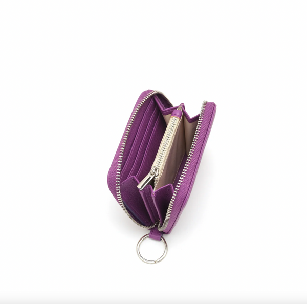 Co-Lab - Small Wallet with Keyring in Grape