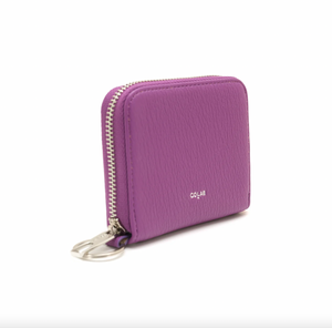 Co-Lab - Small Wallet with Keyring in Grape