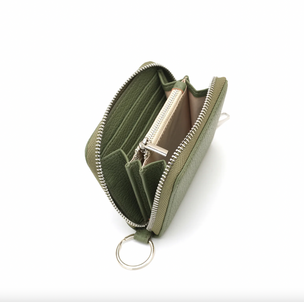 Co-Lab - Small Wallet with Keyring in Fennel