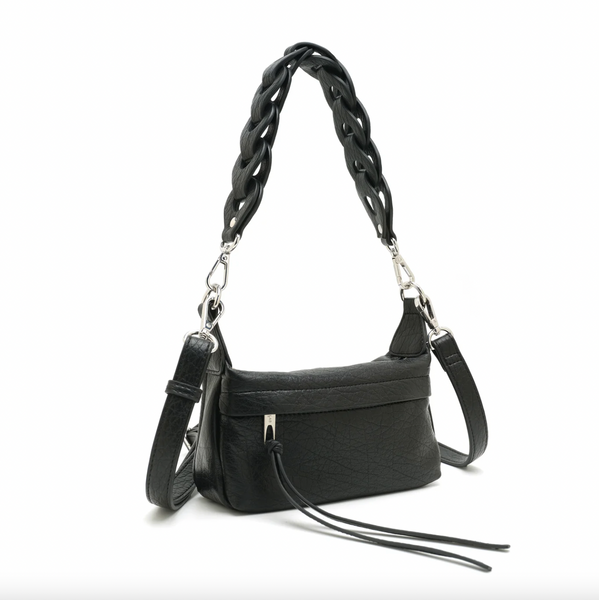 Co-Lab - Mini Shoulder Bag with Crossbody Strap in Black