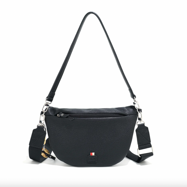 Co-Lab - Quilted Sling Crossbody Bag in Black