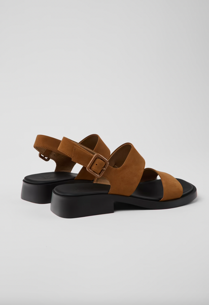 Camper - Slingback Sandal in Cognac Nubuck