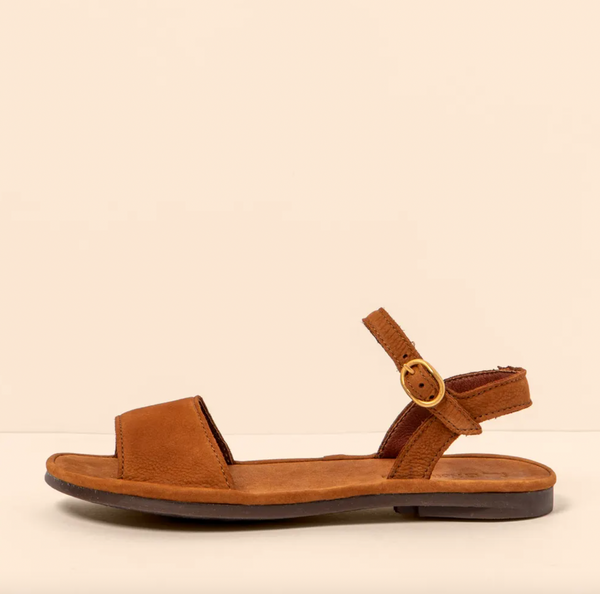 El Naturalista - Cuero Nubuck Sandal with Ankle Strap