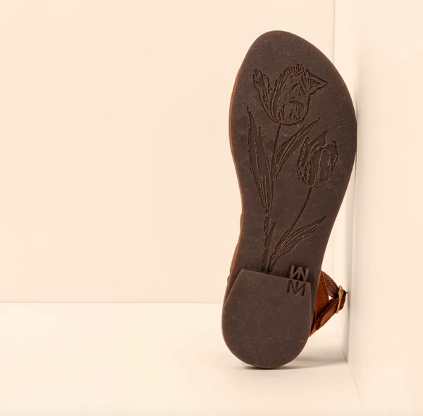 El Naturalista - Cuero Nubuck Sandal with Ankle Strap