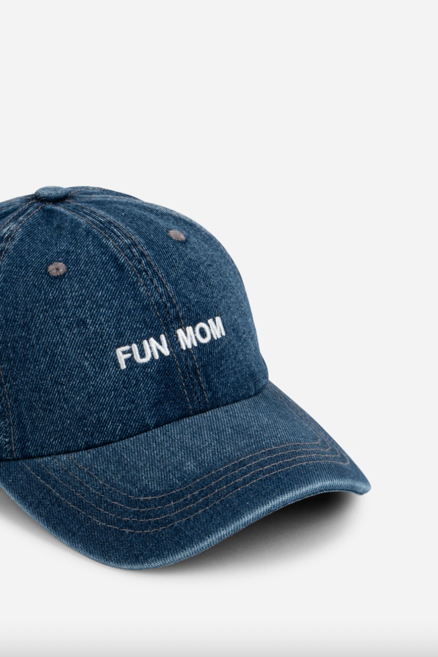 Intentionally Blank - FUN MOM Ball Cap in Denim