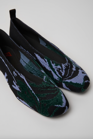 Camper - Ballet Flats in Textured Multi Print
