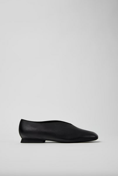 Camper - Casi Ballet Flat in Black Leather