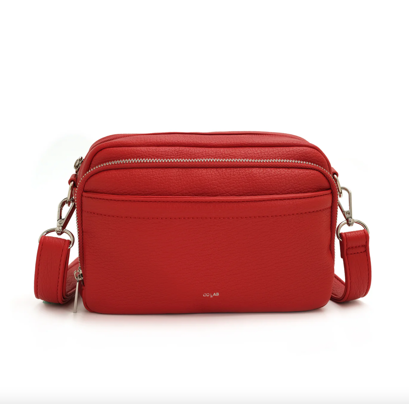 Co-Lab - Jordie Organizer Crossbody Bag in Cherry Red