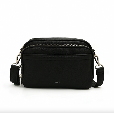 Co-Lab - Jordie Organizer Crossbody Bag in Black