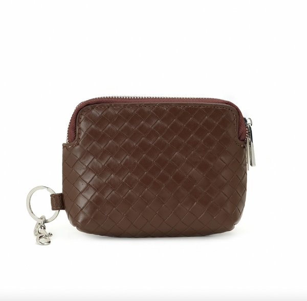 Co-Lab - Woven Wallet in Chocolate