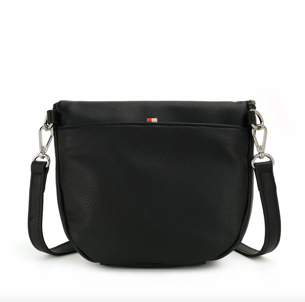Co-Lab - Curved Flap Crossbody in Black