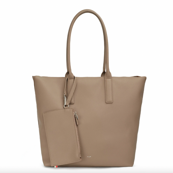 Co-Lab - Large Tote with Curved Handles in Taupe