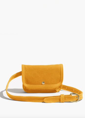 Small Lot - Waxed Canvas Belt Bag in Apricot