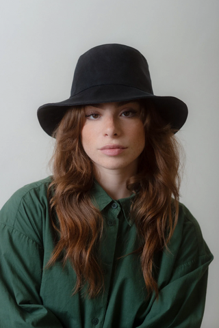 Small Lot - Waxed Canvas Bucket Hat in Black