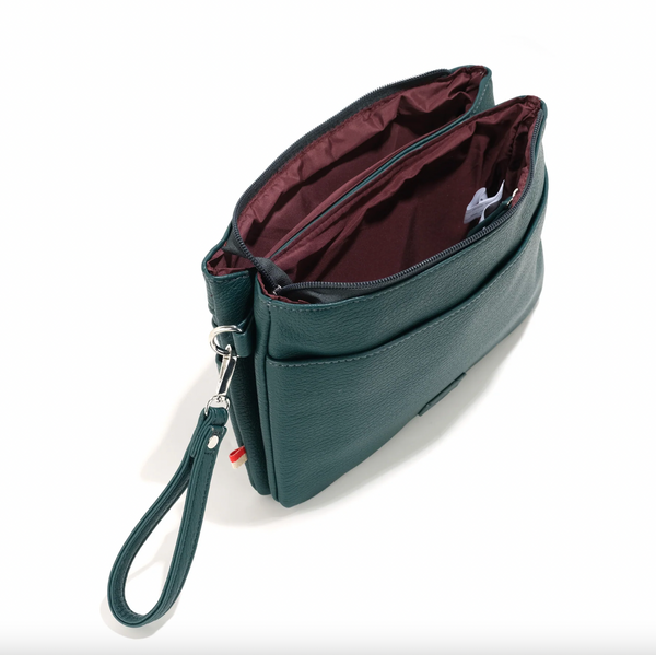 Co-Lab - Double Pocket Crossbody in Deep Sea