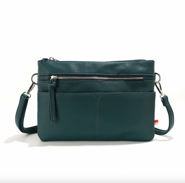 Co-Lab - Double Pocket Crossbody in Deep Sea