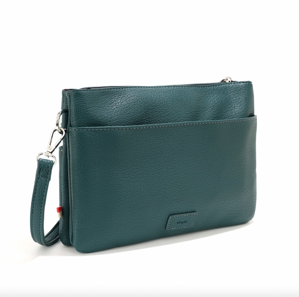 Co-Lab - Double Pocket Crossbody in Deep Sea