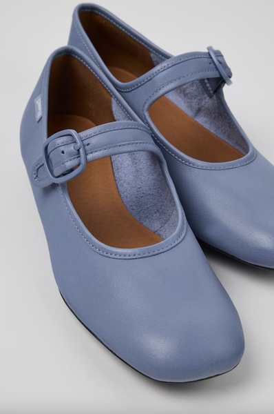 Camper - Mary Janes in Cornflower Blue Leather