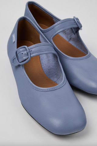 Camper - Mary Janes in Cornflower Blue Leather
