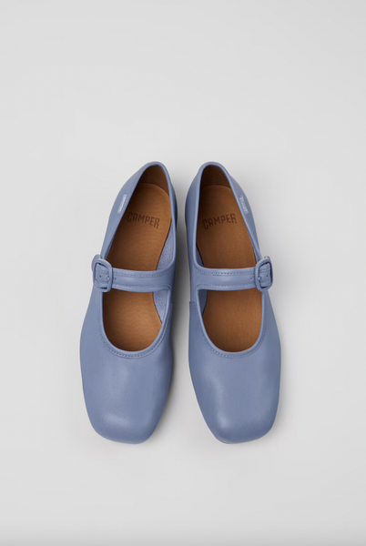 Camper - Mary Janes in Cornflower Blue Leather