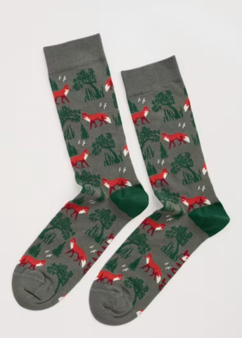 Seasalt Socks - Fox Bamboo Socks (Large)