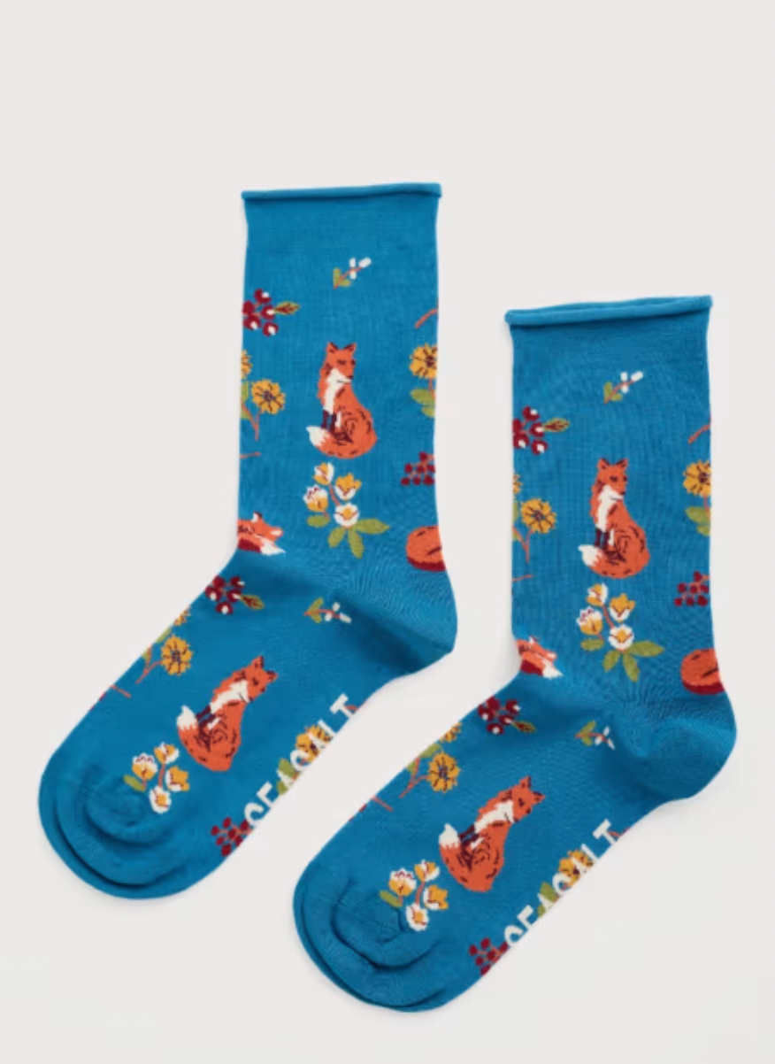 Seasalt Socks - Blue Fox Bamboo Socks