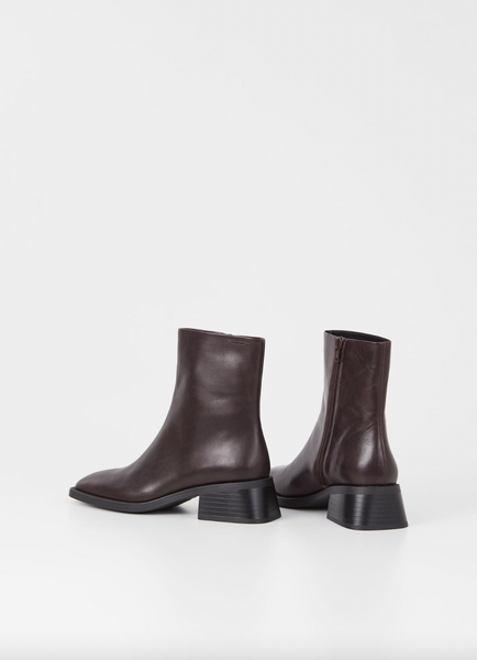 Vagabond Shoemakers - Blanca Short Boot in Chocolate Leather