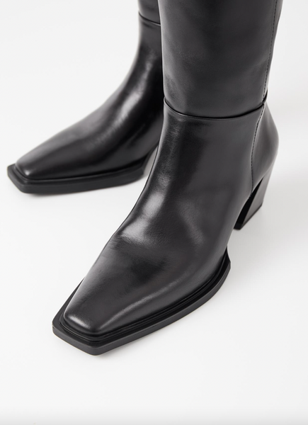 Vagabond Shoemakers - Tall Pull-On Boot in Black Leather