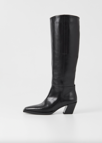 Vagabond Shoemakers - Tall Pull-On Boot in Black Leather