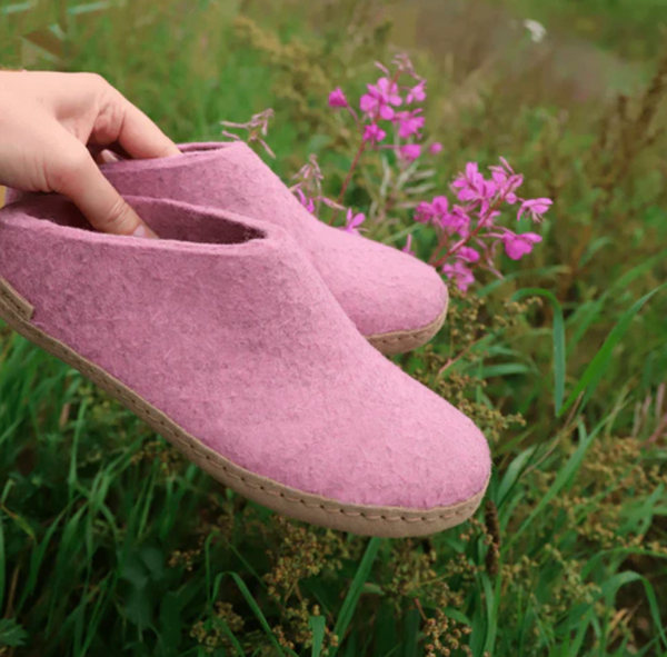 Glerups - Flower Open Heel Leather Sole