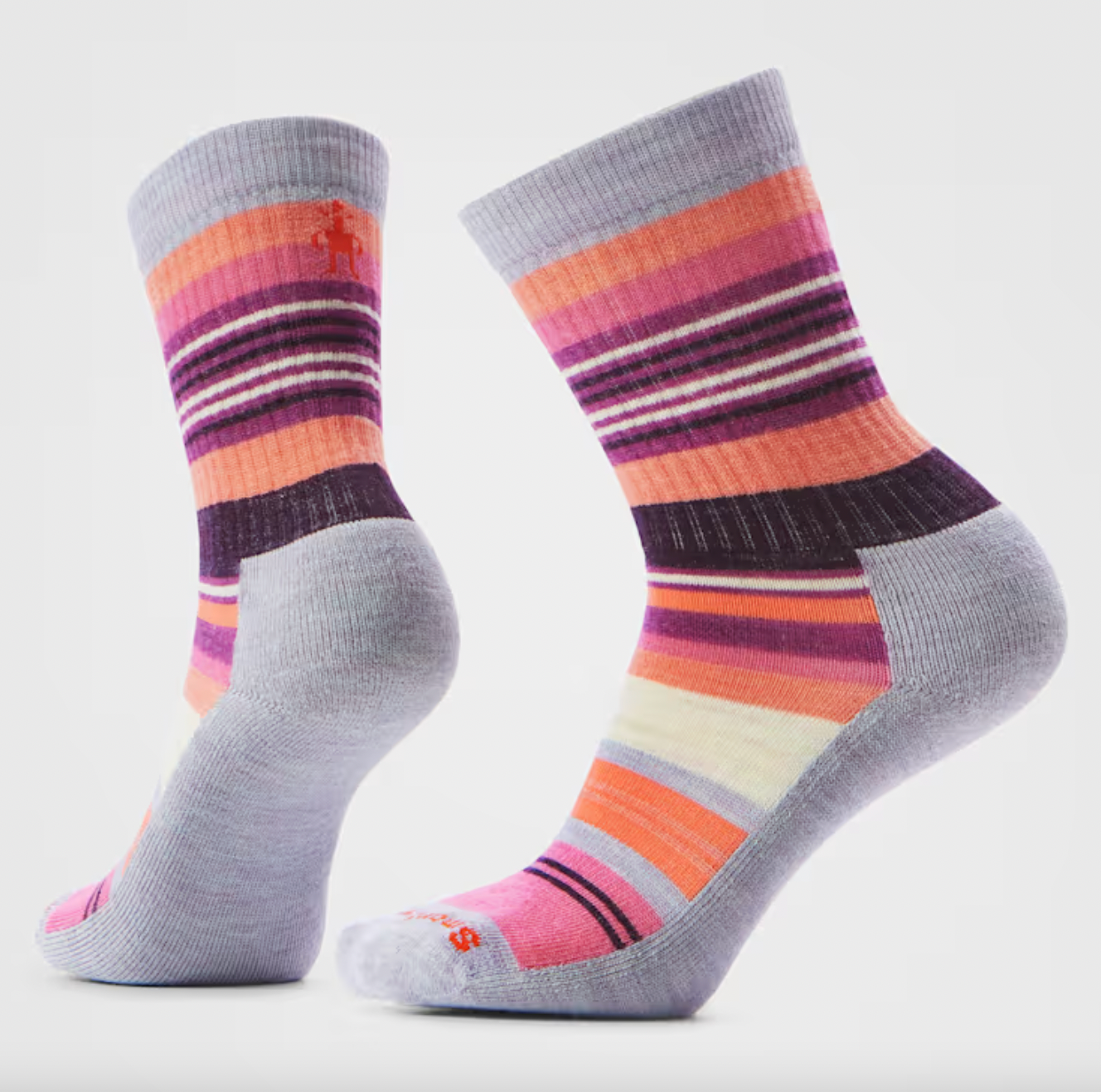 Smartwool - Merino Hike Socks in Salmon Stripes (Medium)