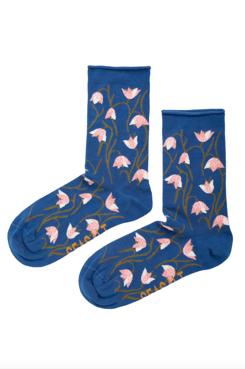 Seasalt Socks - Organic Cotton Socks in Floral Bells
