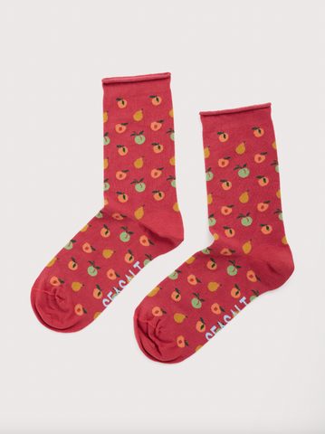 Seasalt Socks - Organic Cotton Socks in Orange Fruits