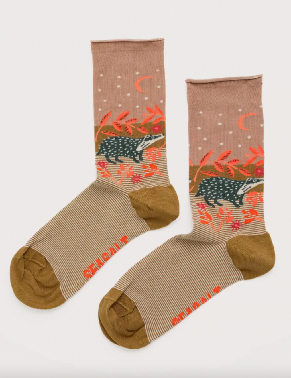 Seasalt Socks - Organic Cotton Socks in Badger
