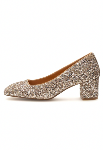 Woden - Glitter Block Heels