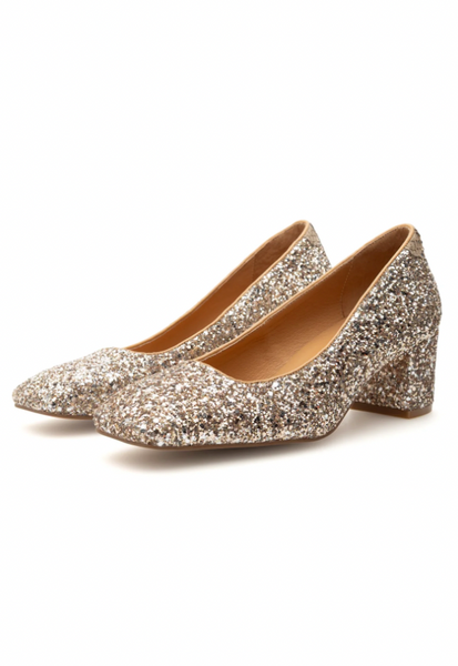 Woden - Glitter Block Heels