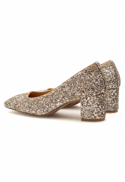 Woden - Glitter Block Heels
