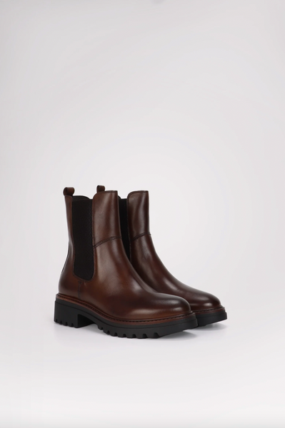 Pajar - Water Resistant Leather Chelsea Boot in Cognac