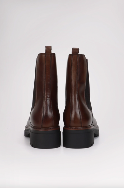Pajar - Water Resistant Leather Chelsea Boot in Cognac