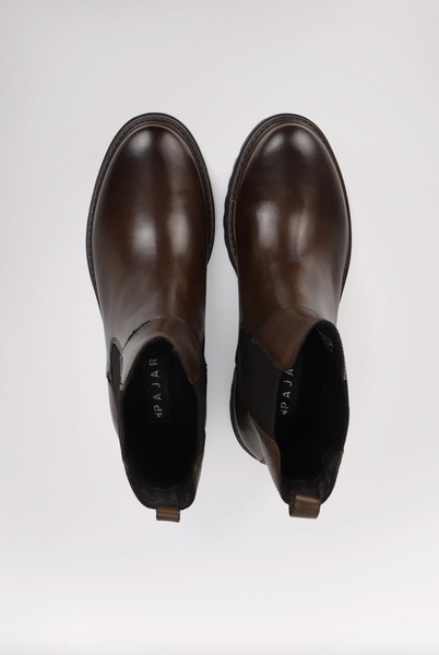 Pajar - Water Resistant Leather Chelsea Boot in Cognac