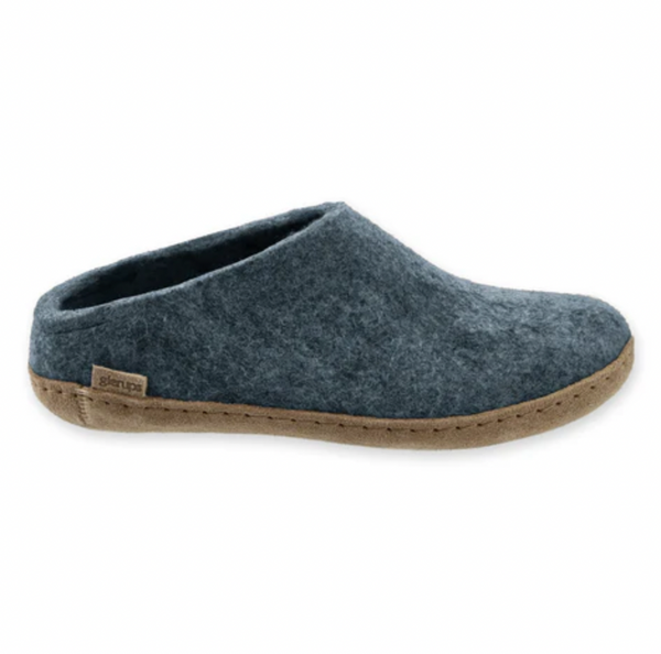 Glerups - Denim Open Heel Leather Sole