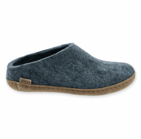 Glerups - Denim Open Heel Leather Sole