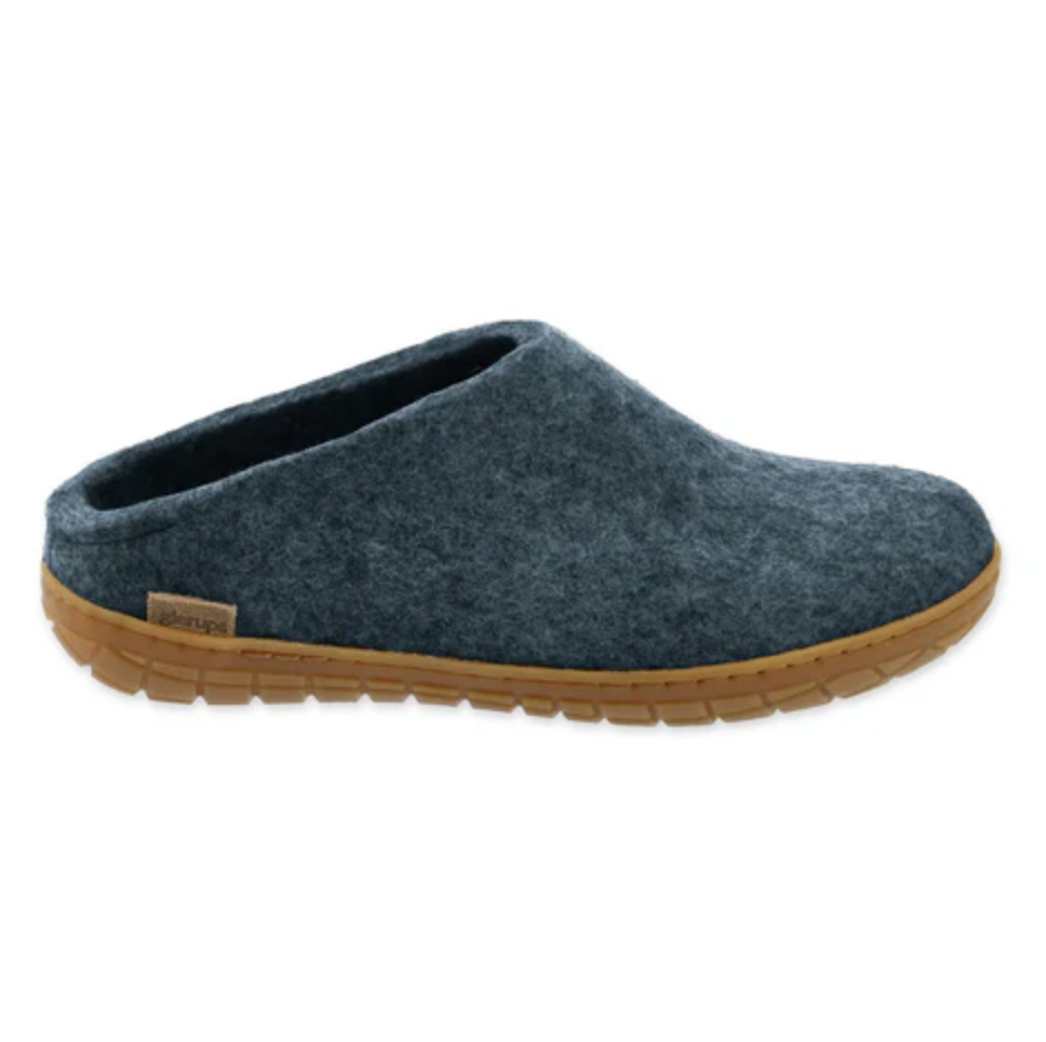 Glerups - Denim Open Heel Natural Rubber Sole