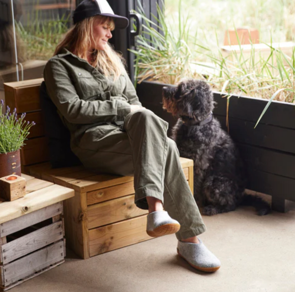 Glerups - Grey Shoe Natural Rubber Sole