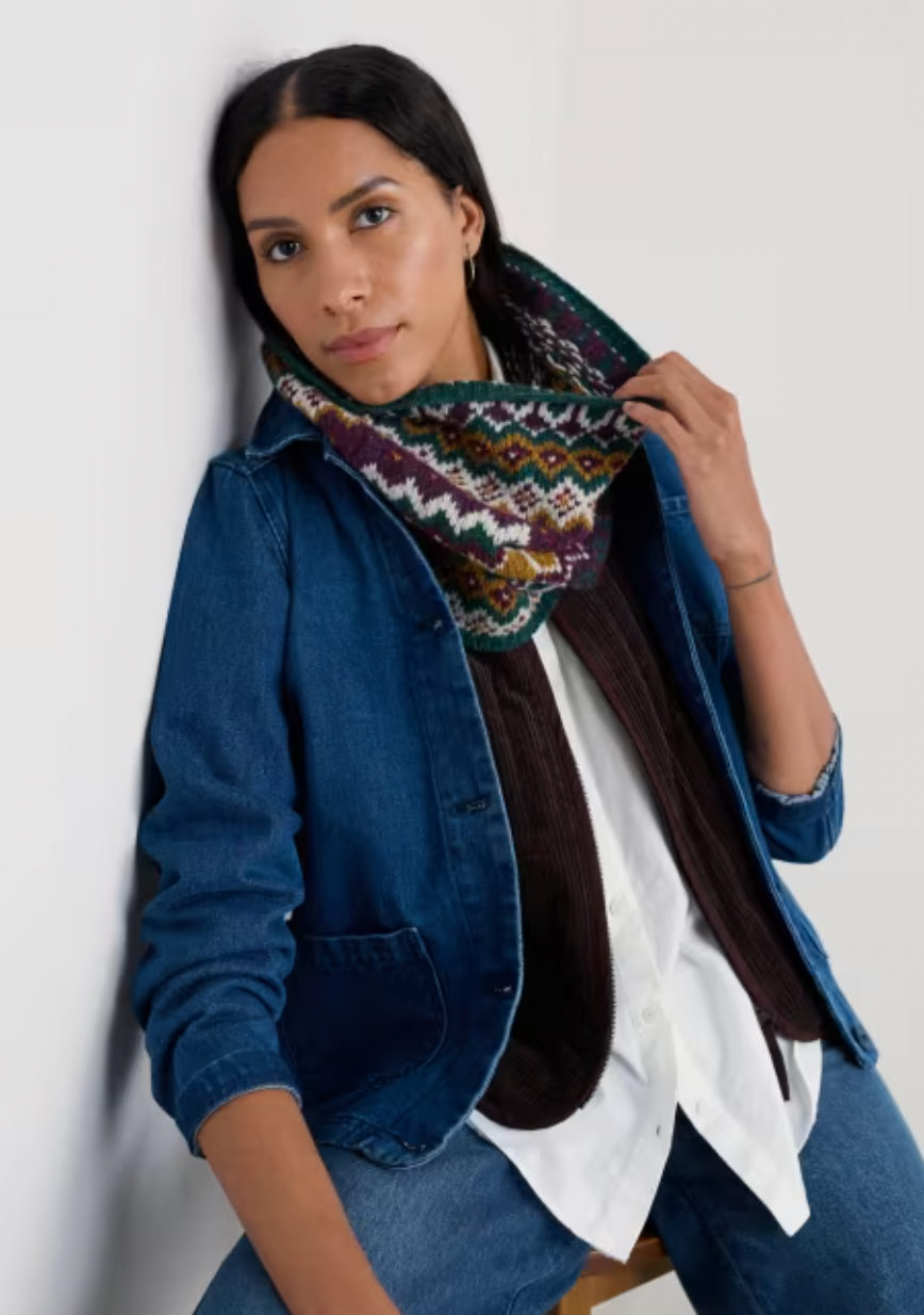 Seasalt - Fairisle Snood in Forest Multi