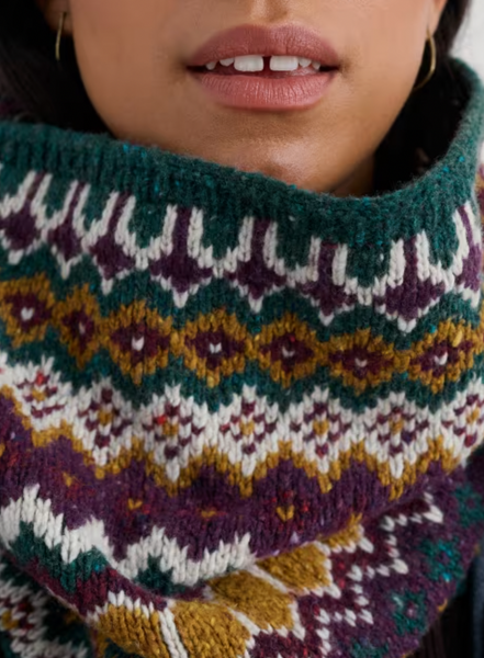 Seasalt - Fairisle Snood in Forest Multi