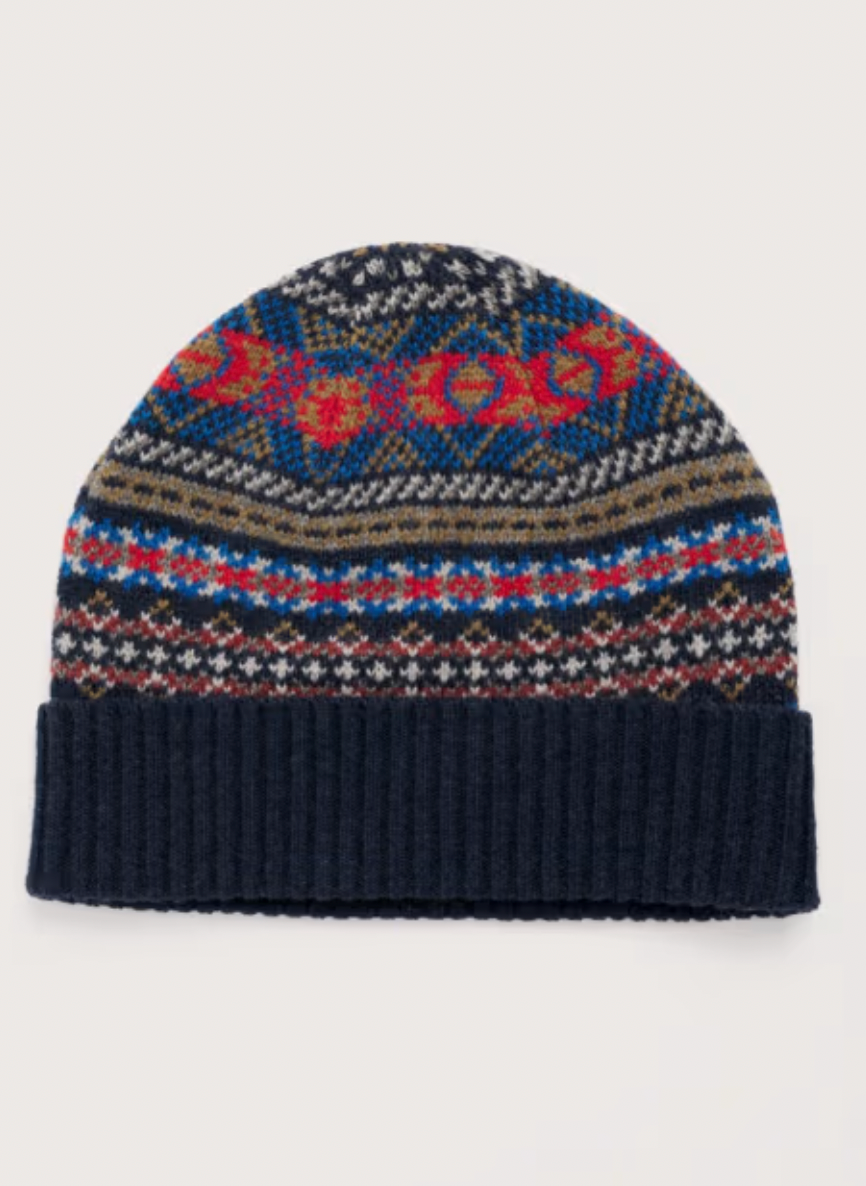 Seasalt - Fairisle Hat in Navy Multi