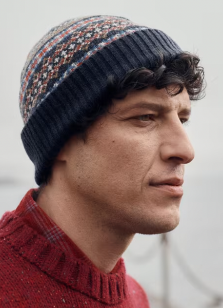 Seasalt - Fairisle Hat in Navy Multi
