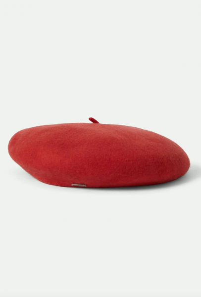 Brixton - Wool Beret in Cherry Red